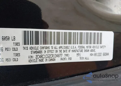 2012 Chrysler Town & Country Touring-L from USA, damaged, VIN 2C4RC1CG2CR134077